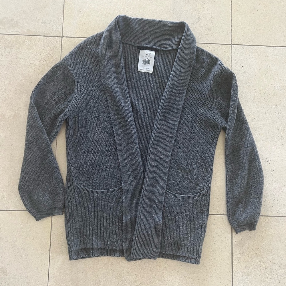 Zara Charcoal Knit Cardigan